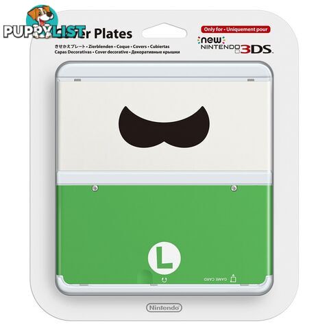 New Nintendo 3DS Cover Plates - No. 020 - Luigi Moustache - Nintendo - 2DS/3DS Accessory GTIN/EAN/UPC: 9318113992558