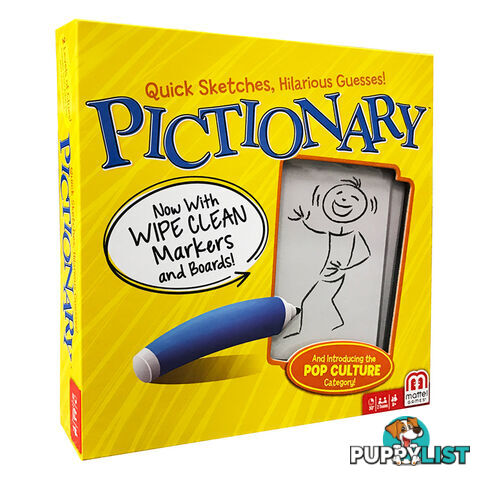 Pictionary Board Game - Mattel Games MAT 35493 - Tabletop Board Game GTIN/EAN/UPC: 887961236088