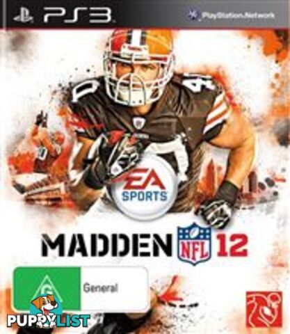 Madden NFL 12 [Pre-Owned] (PS3) - EA Sports - Retro P/O PS3 Software GTIN/EAN/UPC: 5030941102896