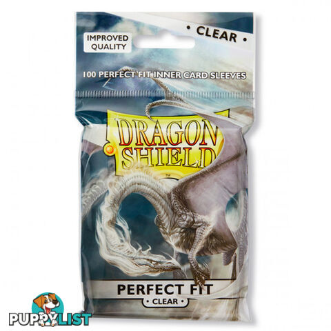 Dragon Shield Sanctus Perfect Fit Clear Sleeves 100 Pack - Arcane Tinmen Aps - Tabletop Trading Cards Accessory GTIN/EAN/UPC: 5706569130015