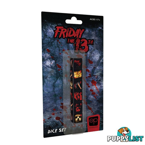 Friday the 13th Dice Set - The Op Games | usaopoly - Tabletop Accessory GTIN/EAN/UPC: 700304154491