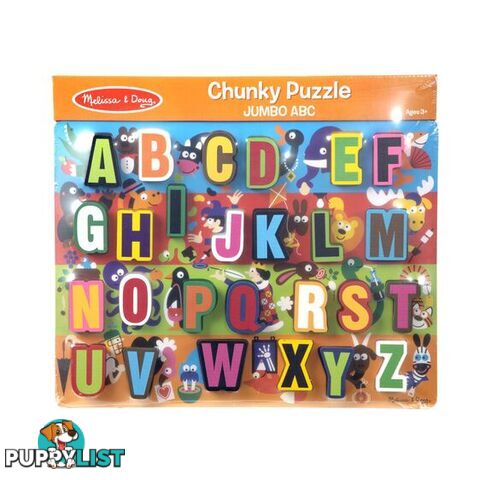 Melissa & Doug Jumbo ABC Chunky 26 Piece Jigsaw Puzzle - Melissa & Doug - Toys Games & Puzzles GTIN/EAN/UPC: 000772038331