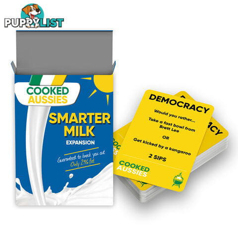 Cooked Aussies Smarter Milk Expansion Card Game - Swiss Alps Games - Tabletop Card Game GTIN/EAN/UPC: 746935557027