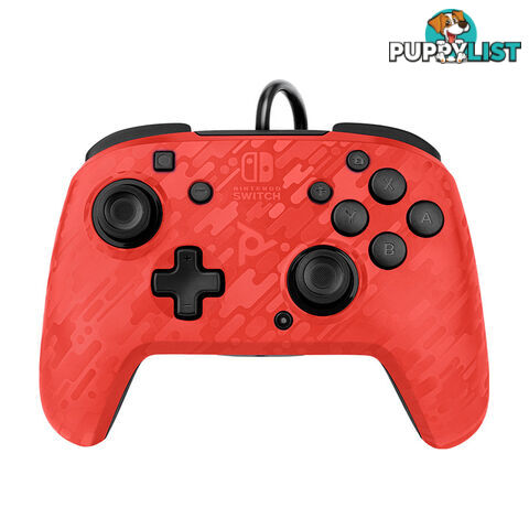 PDP Faceoff Wired Deluxe Controller (Red Camo) for Nintendo Switch - PDP - Switch Accessory GTIN/EAN/UPC: 708056065706