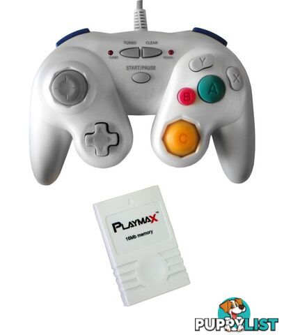 Playmax Classic Controller with 16MB Memory Card for Wii & Gamecube - Playmax - Wii Accessory GTIN/EAN/UPC: 9312590130892