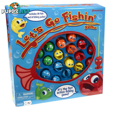 Let's Go Fishing Board Game - Pressman Toys - Tabletop Board Game GTIN/EAN/UPC: 021853000559