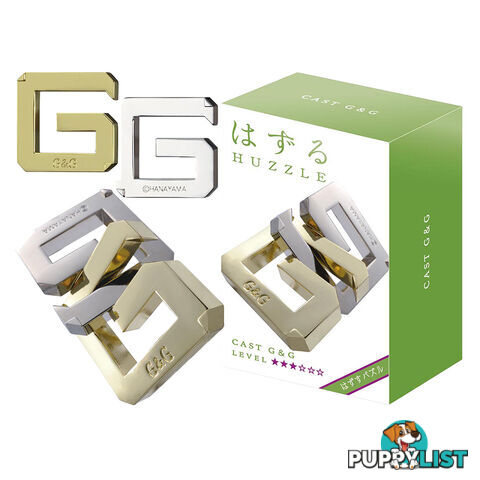 Hanayama Level 3 Cast G & G Puzzle - Hanayama Co.,LTD. - Tabletop Puzzle Game GTIN/EAN/UPC: 779090900582