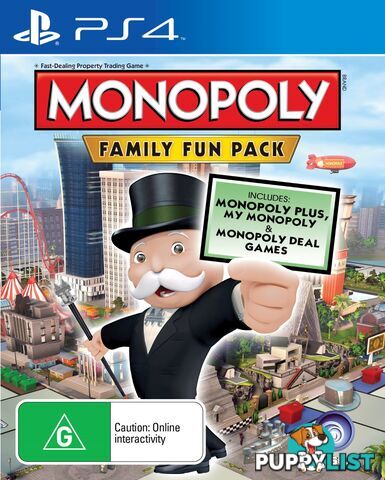 Monopoly: Family Fun Pack [Pre-Owned] (PS4) - Ubisoft - P/O PS4 Software GTIN/EAN/UPC: 3307215802144