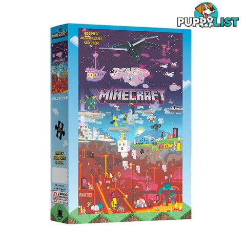 Impact Minecraft World Beyond 1000 Piece Jigsaw Puzzle - Impact Merchandising - Tabletop Jigsaw Puzzle GTIN/EAN/UPC: 9316414135469