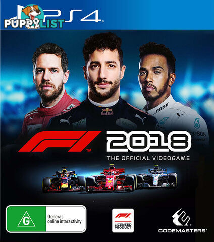 F1 2018 [Pre-Owned] (PS4) - Bandai Namco Entertainment - P/O PS4 Software GTIN/EAN/UPC: 4020628762285