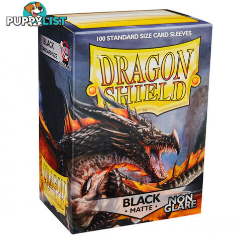 Dragon Shield Amina Matte Black Non Glare Sleeves 100 Pack - Arcane Tinmen Aps - Tabletop Trading Cards Accessory GTIN/EAN/UPC: 5706569118020