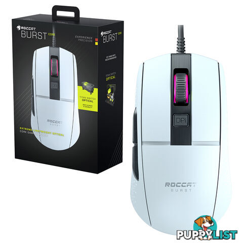 Roccat Burst Core Extreme Lightweight Optical Core Gaming Mouse (White) - Roccat - PC Accessory GTIN/EAN/UPC: 731855507511