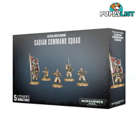 Warhammer 40,000 Astra Militarum Cadian Command Squad - Games Workshop - Tabletop Miniatures GTIN/EAN/UPC: 5011921113743