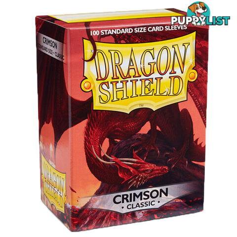 Dragon Shield Arteris Classic Crimson Sleeves 100 Pack - Arcane Tinmen Aps - Tabletop Trading Cards Accessory GTIN/EAN/UPC: 5706569100216