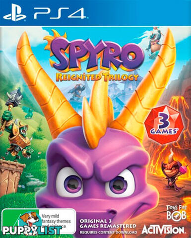 Spyro Reignited Trilogy [Pre-Owned] (PS4) - Activision - P/O PS4 Software GTIN/EAN/UPC: 5030917241789