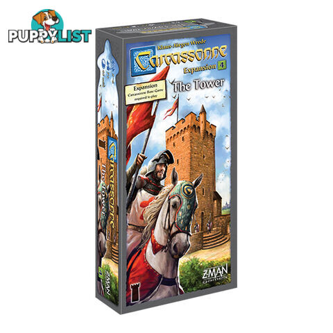 Carcassonne: The Tower Expansion 4 Board Game - Z-Man Games - Tabletop Board Game GTIN/EAN/UPC: 681706781044