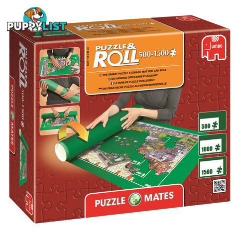 Puzzle Mates Puzzle & Roll 500 - 1500 Pieces Puzzle Mat - Jumbo - Tabletop Jigsaw Puzzle GTIN/EAN/UPC: 8710126176900