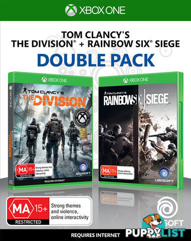 Tom Clancy's The Division + Rainbow Six Siege Double Pack [Pre-Owned] (Xbox One) - Ubisoft - P/O Xbox One Software GTIN/EAN/UPC: 3307216028437