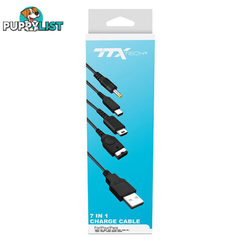 TTX Tech 7 in 1 Charge Cable - TTX Tech - 2DS/3DS Accessory GTIN/EAN/UPC: 849172012783