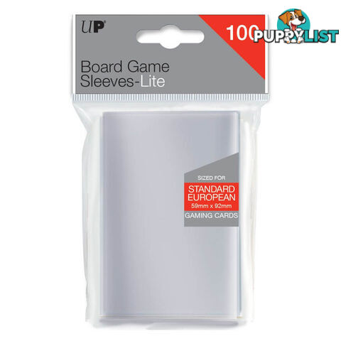 Ultra Pro Lite 59mm x 92mm Standard European Board Game Sleeves - Ultra Pro - Tabletop Trading Cards Accessory GTIN/EAN/UPC: 074427859442