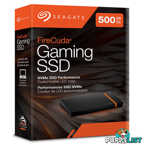 Seagate Firecuda External 500GB USB Type C SSD - Seagate Technology LLC - PC Accessory GTIN/EAN/UPC: 763649142899