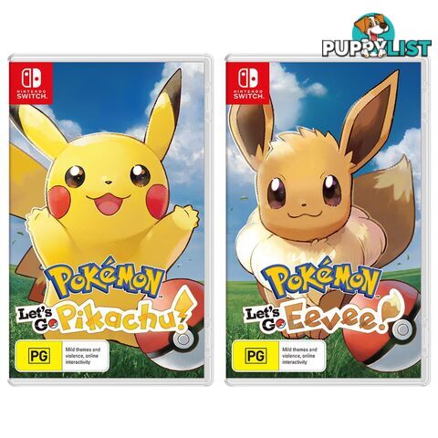 PokÃ©mon Let's Go! Pikachu & Eevee Double Bundle - Switch Software