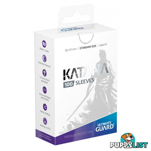 Ultimate Guard Katana 100 Sleeves (White) - Ultimate Guard - Tabletop Trading Cards Accessory GTIN/EAN/UPC: 4260250073803