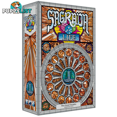 Sagrada: The Great Facades - Life Expansion Dice Game - Floodgate Games - Tabletop Dice Game GTIN/EAN/UPC: 728028465334