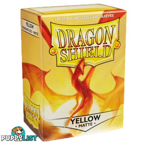 Dragon Shield Elichaphaz Matte Yellow Sleeves 100 Pack - Arcane Tinmen Aps - Tabletop Trading Cards Accessory GTIN/EAN/UPC: 5706569110147