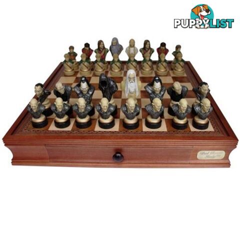 Dal Rossi 20'' Chess Board with Lord of Rings Chess Pieces - Dal Rossi Italy - Tabletop Board Game