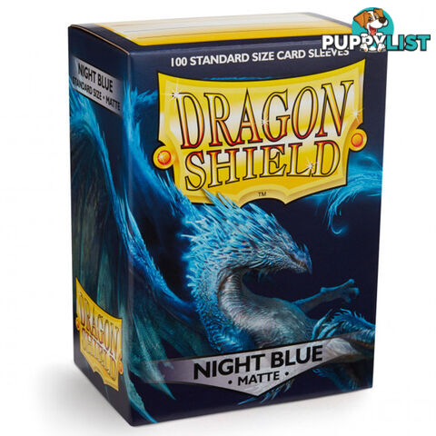 Dragon Shield Botan Matte Night Blue Sleeves 100 Pack - Arcane Tinmen Aps - Tabletop Trading Cards Accessory GTIN/EAN/UPC: 5706569110420