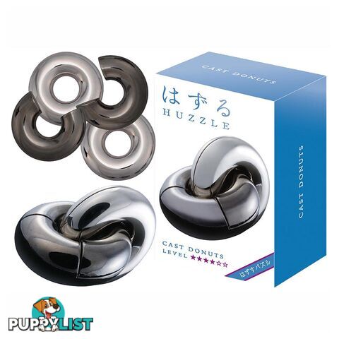 Hanayama Level 4 Donuts Cast Puzzle - Hanayama Co.,LTD. - Tabletop Puzzle Game GTIN/EAN/UPC: 779090900599