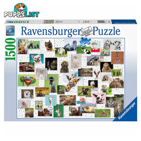 Ravensburger Funny Animals 1500 Piece Jigsaw Puzzle - Ravensburger - Tabletop Jigsaw Puzzle GTIN/EAN/UPC: 4005556167111