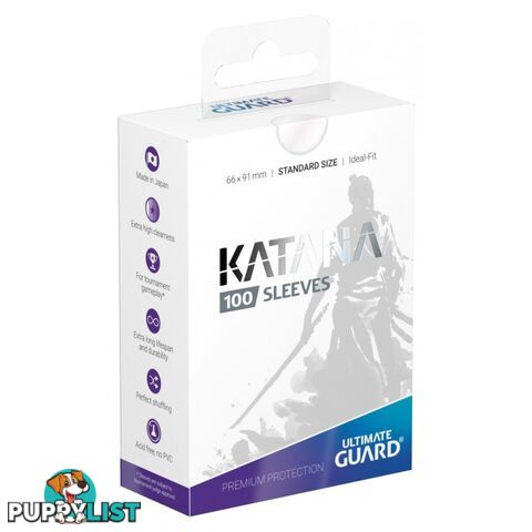 Ultimate Guard Katana 100 Sleeves (Transparent) - Ultimate Guard - Tabletop Trading Cards Accessory GTIN/EAN/UPC: 4260250073766