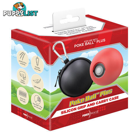 Powerwave Poke Ball Plus Silicon Grip & Carry Case Bundle - Powerwave - Switch Accessory GTIN/EAN/UPC: 9338176022191