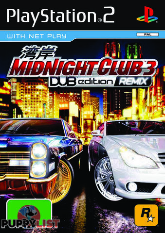 Midnight Club 3 Dub Edition Remix [Pre-Owned] (PS2) - Retro PS2 Software GTIN/EAN/UPC: 5026555305372