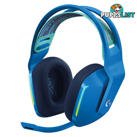 Logitech G733 Lightspeed Wireless RGB Gaming Headset (Blue) - Logitech - Headset GTIN/EAN/UPC: 097855159809