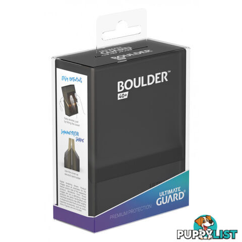 Ultimate Guard Boulder 40+ Standard Size Deck Case (Onyx) - Ultimate Guard - Tabletop Trading Cards Accessory GTIN/EAN/UPC: 4056133017701