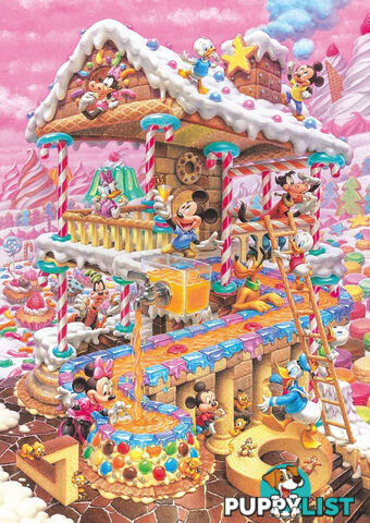 Tenyo Disney's Fantastical Treats House 266 Piece Jigsaw Puzzle - Tenyo Co., Ltd - Tabletop Jigsaw Puzzle GTIN/EAN/UPC: 4905823855744