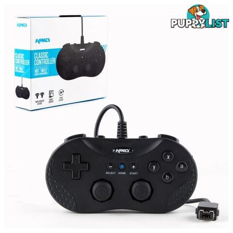 KMD Wii U Classic Black Wired Controller for Wii U - KMD - Wii U Accessory GTIN/EAN/UPC: 849172009707