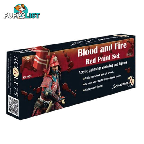 Scale 75 Scalecolor Blood and Fire Red Paint Set - Scale75 - Tabletop Miniatures GTIN/EAN/UPC: 8412548213163