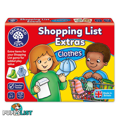 Shopping List Extras Clothes Card Game - Orchard Toys - Toys Games & Puzzles GTIN/EAN/UPC: 5011863101167