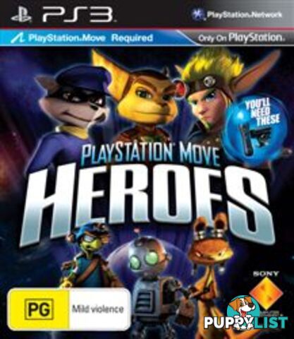 PlayStation Move Heroes [Pre-Owned] (PS3) - Sony Interactive Entertainment - Retro P/O PS3 Software GTIN/EAN/UPC: 711719155881