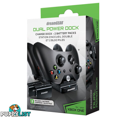 dreamGEAR Dual Power Dock for Xbox One - dreamGEAR - Xbox One Accessory GTIN/EAN/UPC: 845620066247