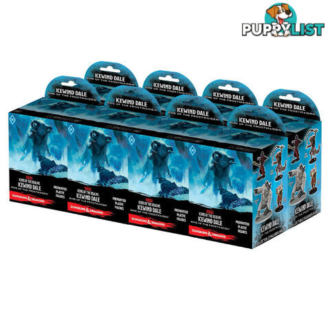 Dungeons & Dragons Icons of the Realms: Icewind Dale Rime of the Frostmaiden Pre-Painted Plastic Figures Booster Box - WizKids - Tabletop Role Playing Game GTIN/EAN/UPC: 634482960080