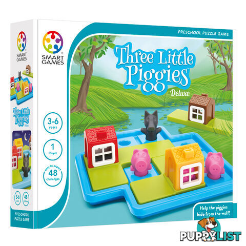 Smart Games Three Little Piggies Deluxe Educational Game - Smart Games - Toys Games & Puzzles GTIN/EAN/UPC: 5414301518754