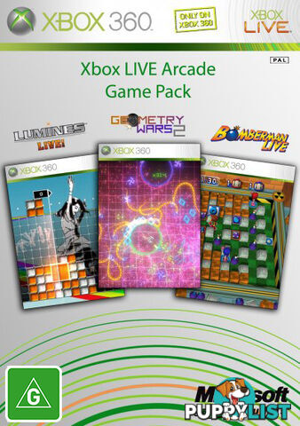 Xbox Live Arcade Game Pack [Pre-Owned] (Xbox 360) - Microsoft Studios XXB3ARCADE - P/O Xbox 360 Software