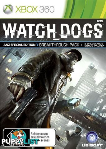 Watch_Dogs: ANZ Special Edition [Pre-Owned] (Xbox 360) - Ubisoft - P/O Xbox 360 Software GTIN/EAN/UPC: 3307215720783