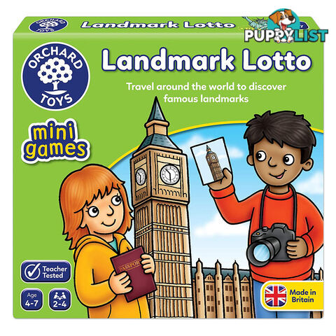 Orchard Toys Landmark Lotto Tile Game - Orchard Toys - Tabletop Domino & Tile Game GTIN/EAN/UPC: 5011863103949