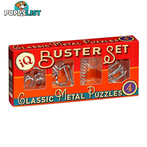 Classic Metal Puzzles IQ Buster Set of 4 - Cheatwell Games - Tabletop Board Game GTIN/EAN/UPC: 5015766002750